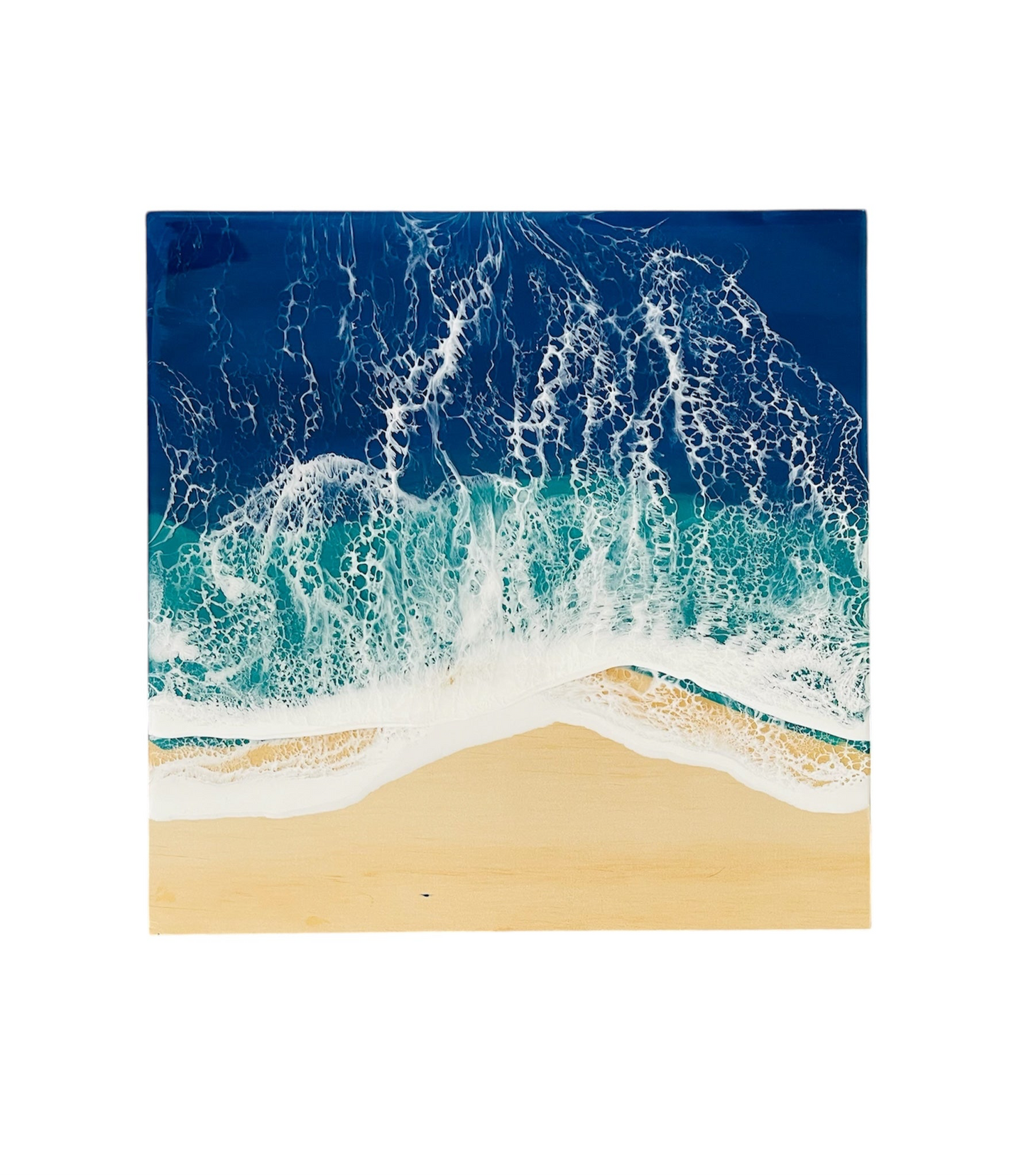 12”x12” Ocean Resin Wall Art