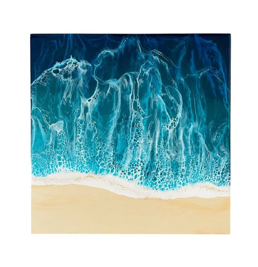 12”x12” Ocean Resin Wall Art